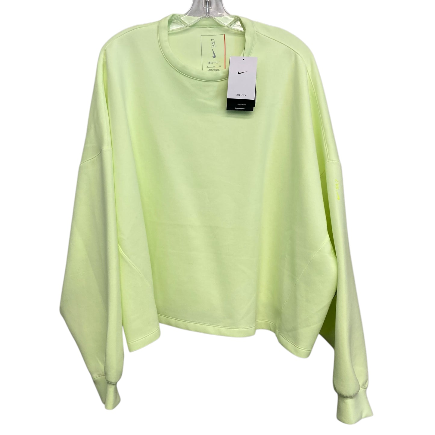 Athletic Sweatshirt Crewneck By Nike In Yellow, Size:Xl