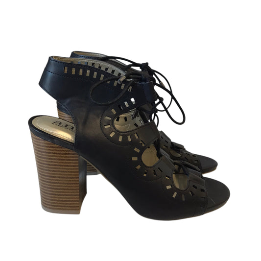 Sandals Heels Block By Ana In Black, Size:8.5
