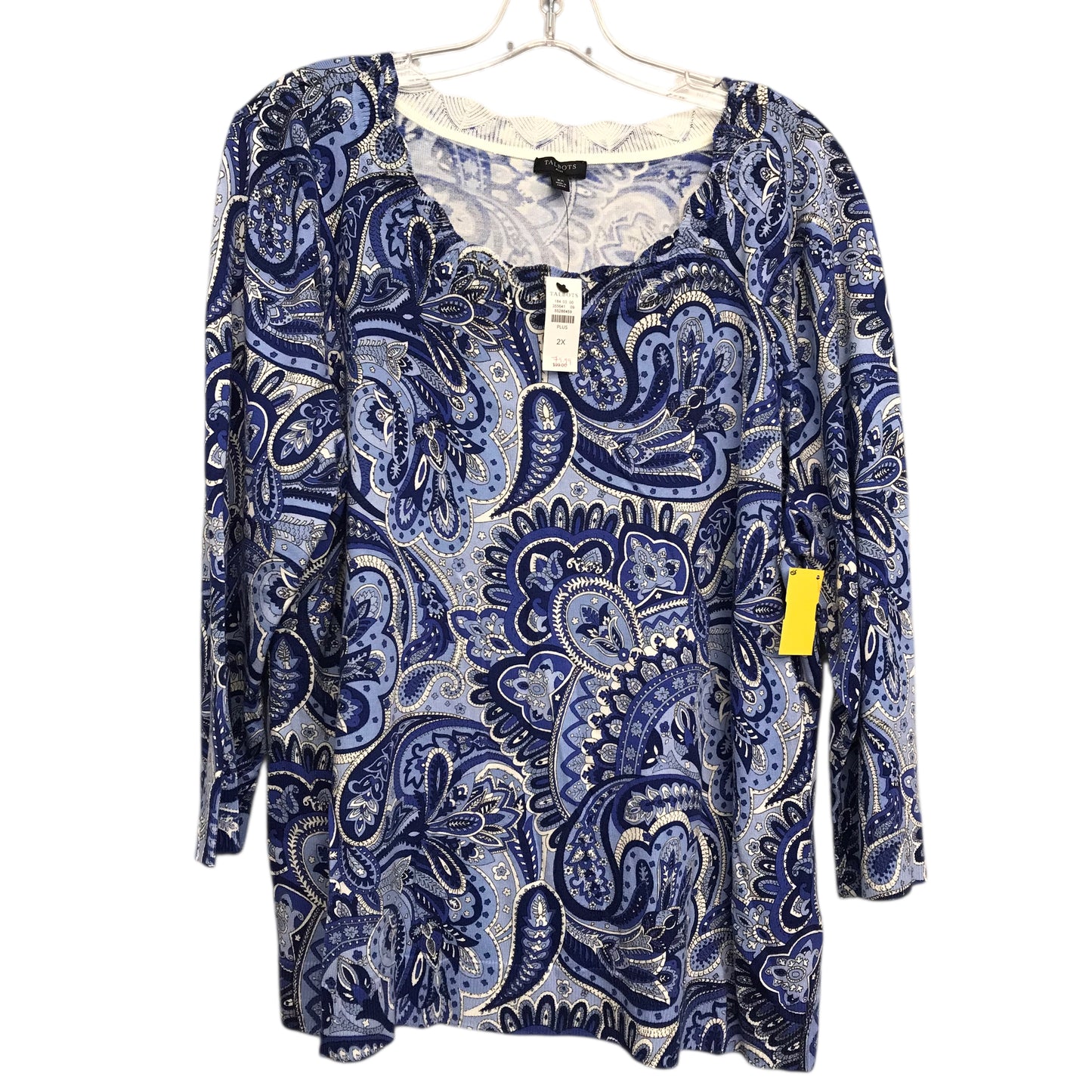Top Ls By Talbots In Paisley Print, Size:2X