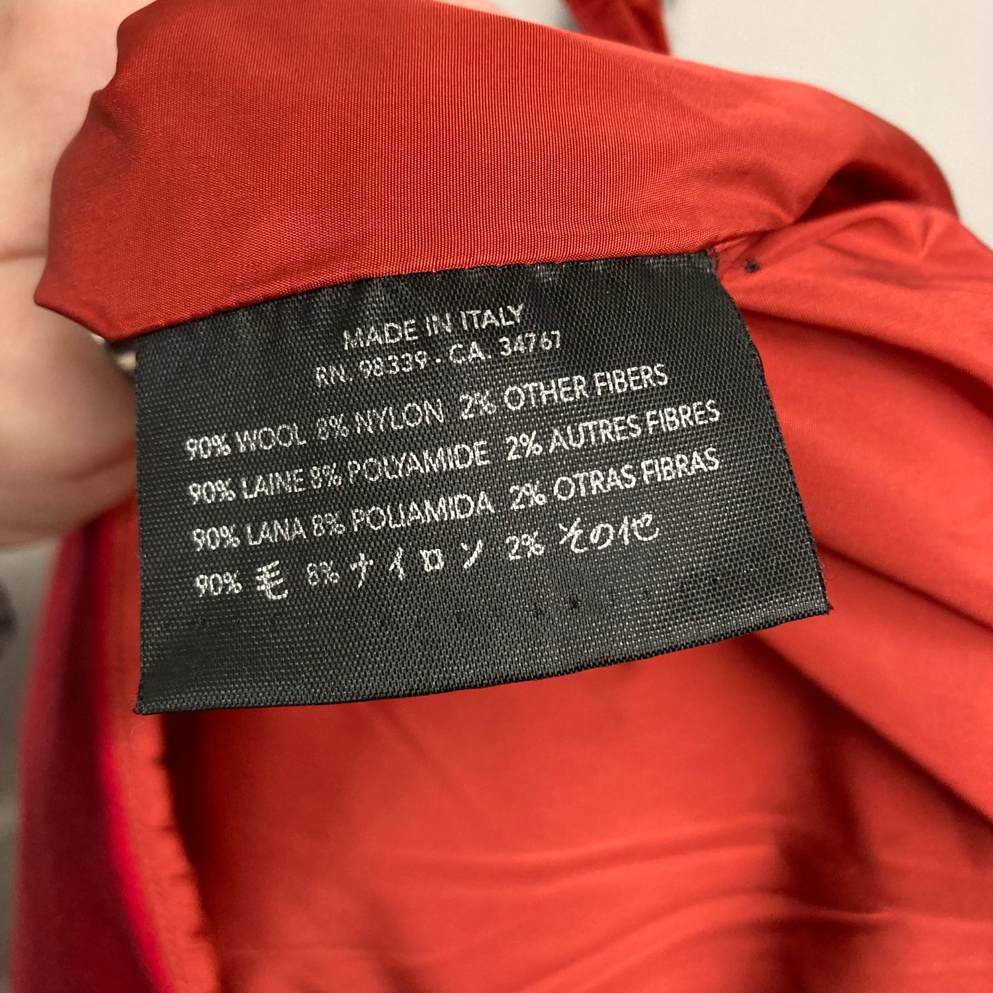 Skirt Luxury Designer By Prada In Red, Size:2.  Size 38
