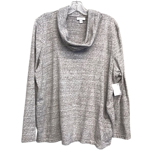 Top Ls By Pure Jill In Grey & Taupe, Size:Xl