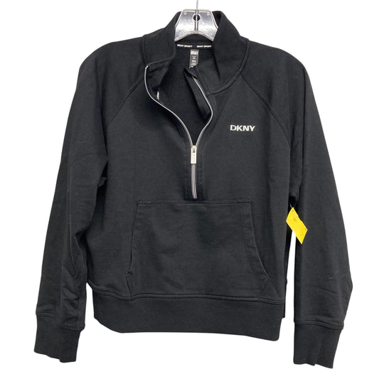 Athletic Jacket By Dkny In Black, Size:M