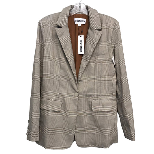 Blazer By Steve Madden In Plaid Pattern, Size:S