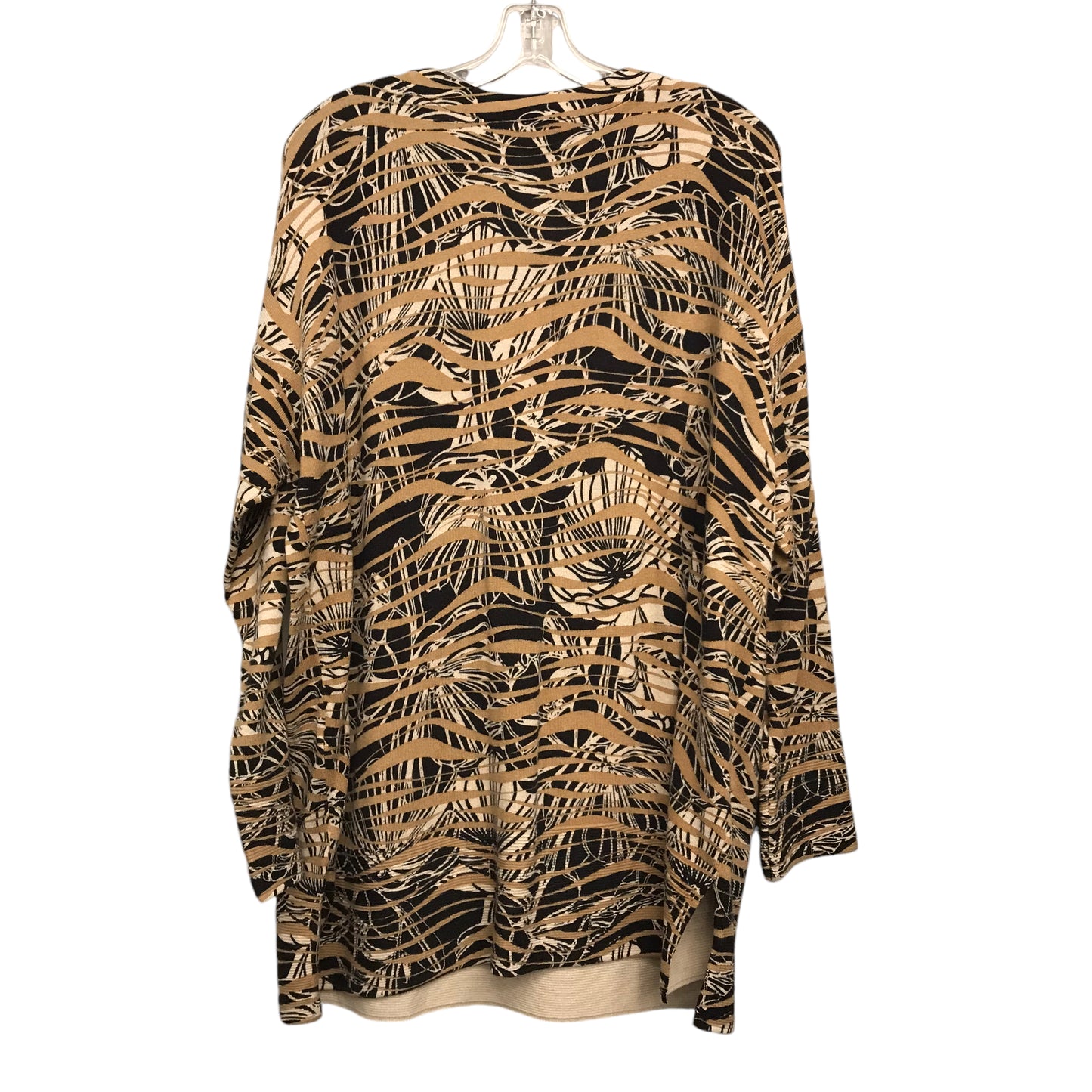 Top Ls By Chicos In Black & Tan, Size:Xl