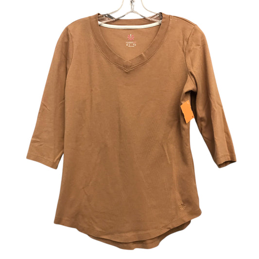 Top Ls By Isaac Mizrahi Live Qvc In Brown, Size:S
