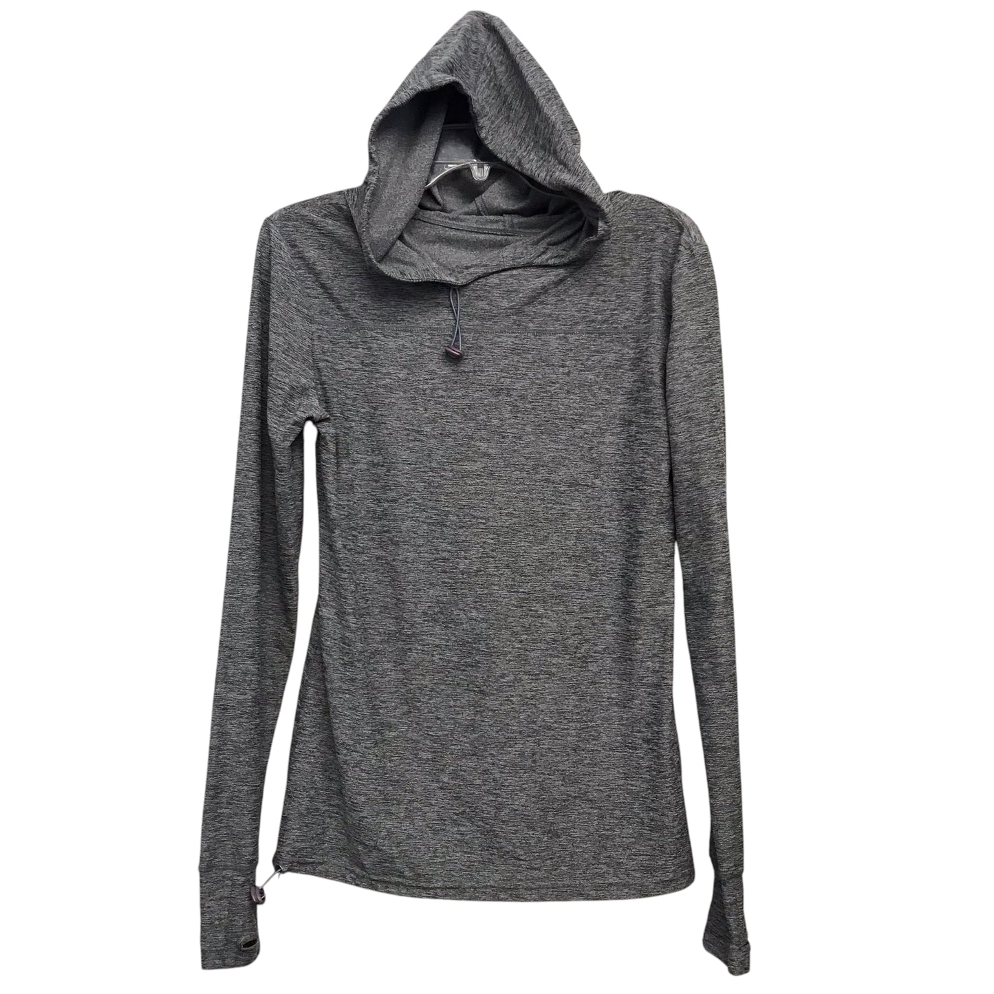 Athletic Top Ls Hoodie By Oiselle In Grey, Size:S