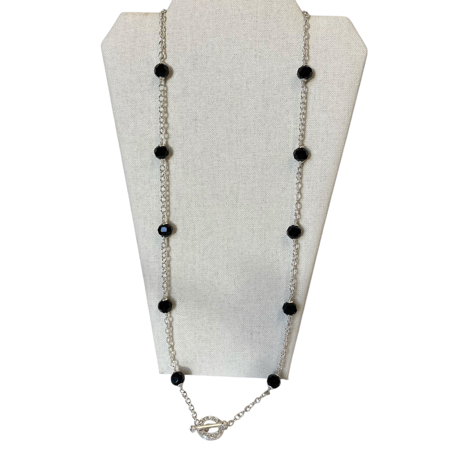 Necklace Chain By Heidi Daus In Black & Silver