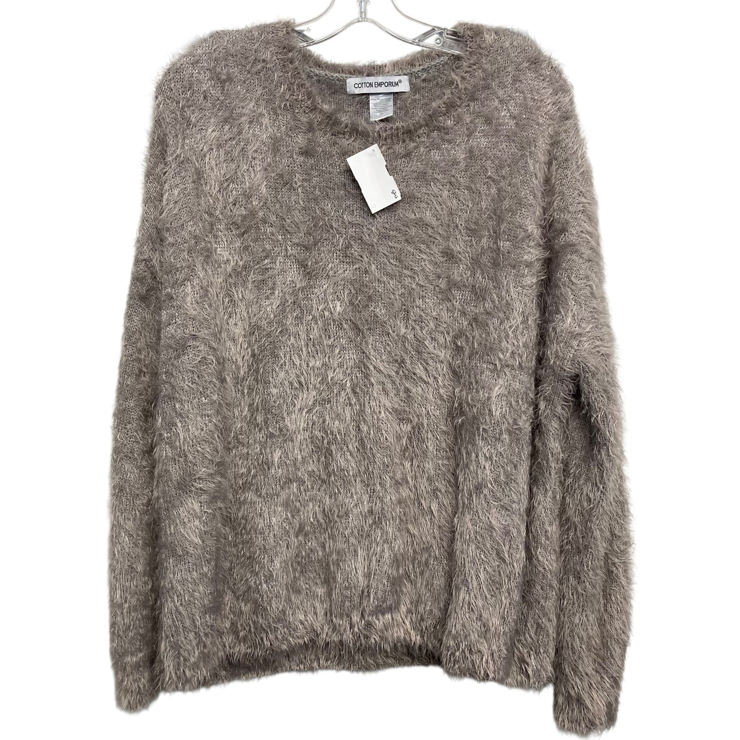 Sweater By Cotton Emporium In Grey, Size:Xl
