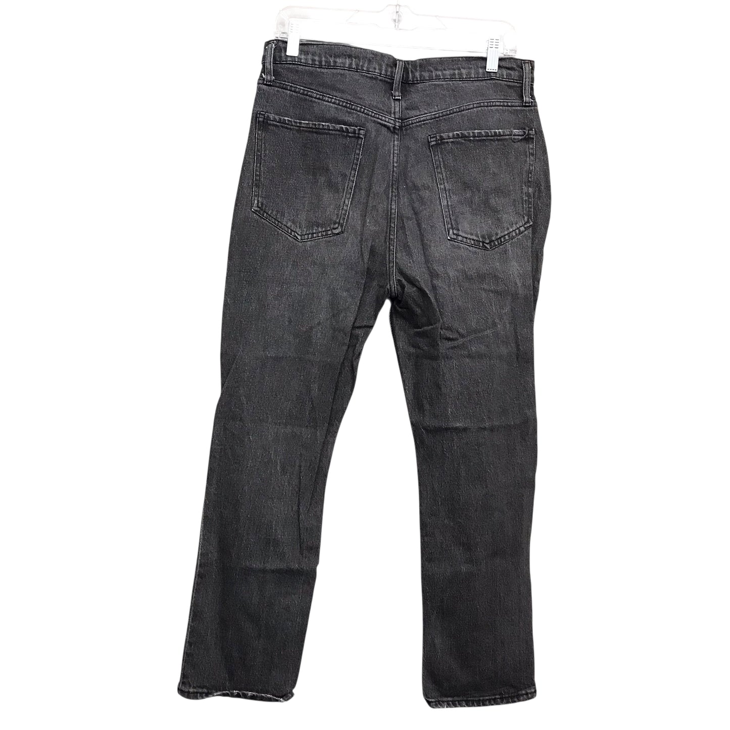 Jeans Straight By Kirkland In Black Denim, Size:8