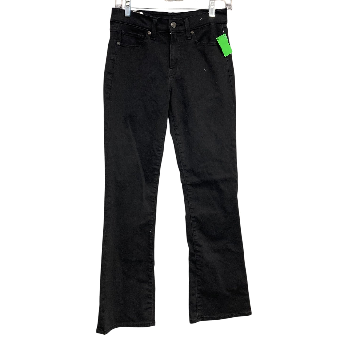 Jeans Boot Cut By Gap In Black Denim, Size:6P