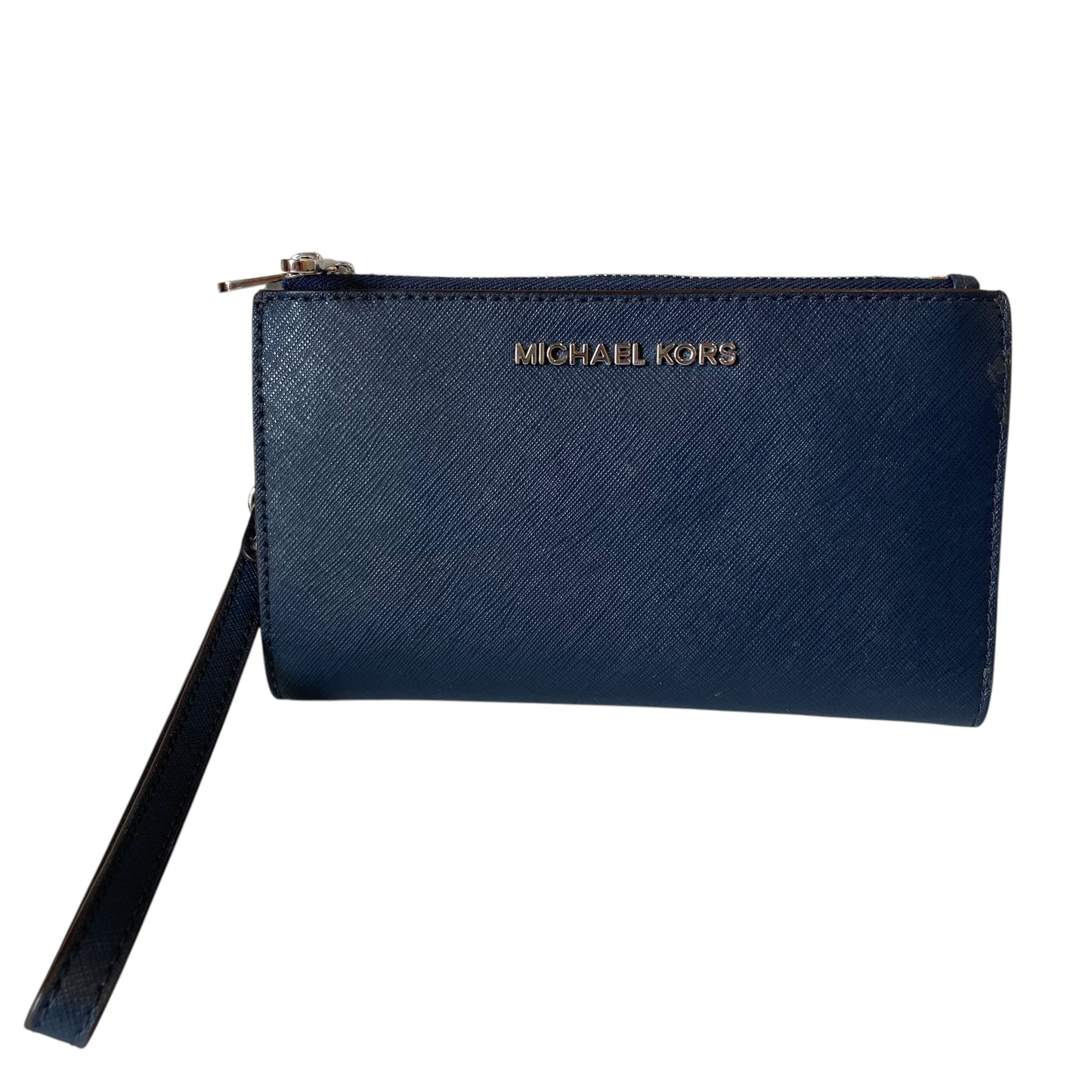 Wristlet Designer By Michael Kors In Blue, Size:Medium