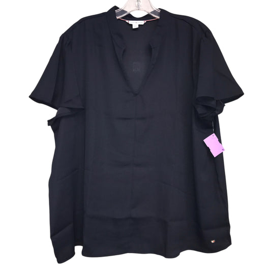 Top Ss By Tommy Hilfiger In Navy, Size:1X