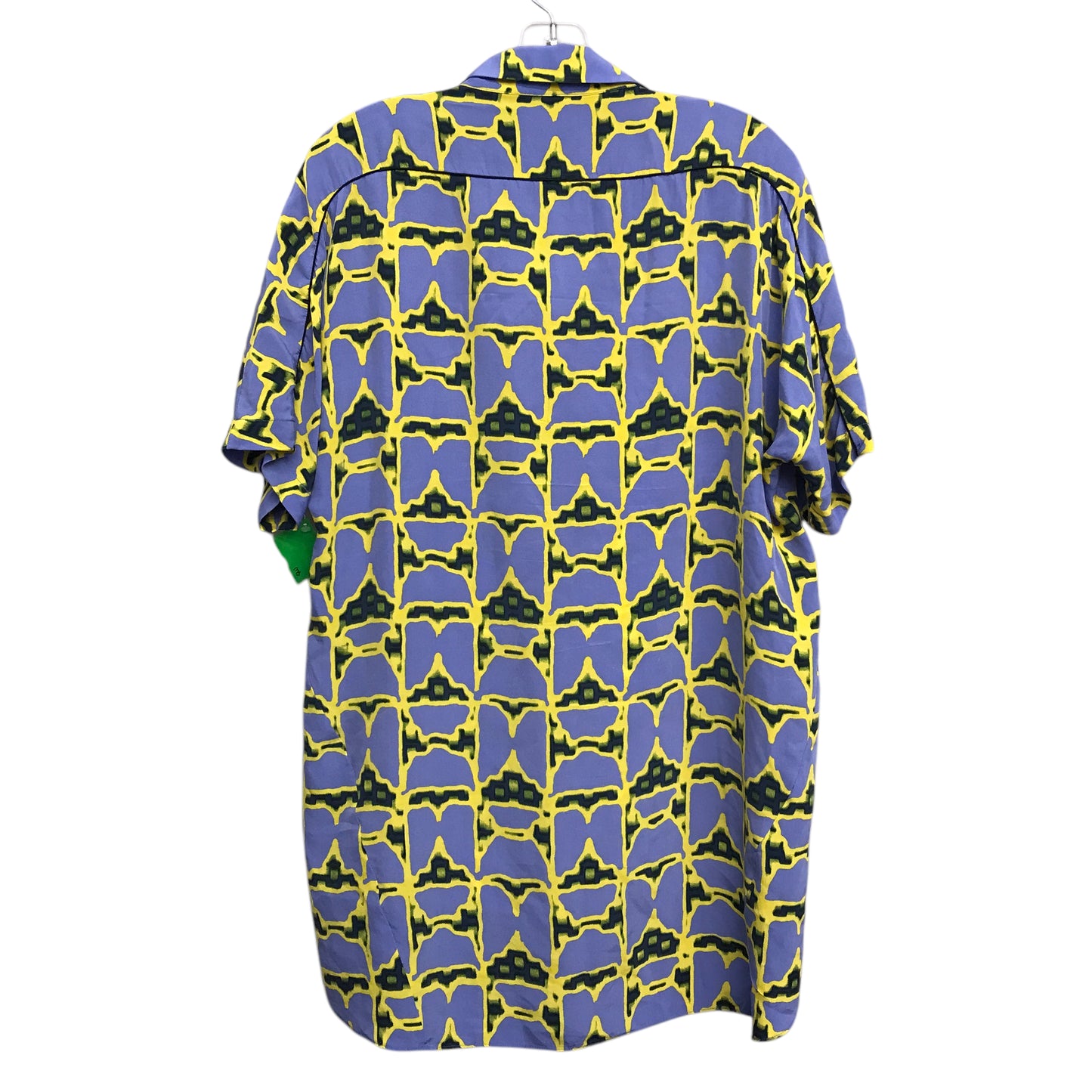 Top Ss Designer By Derek Lam In Purple & Yellow, Size:M