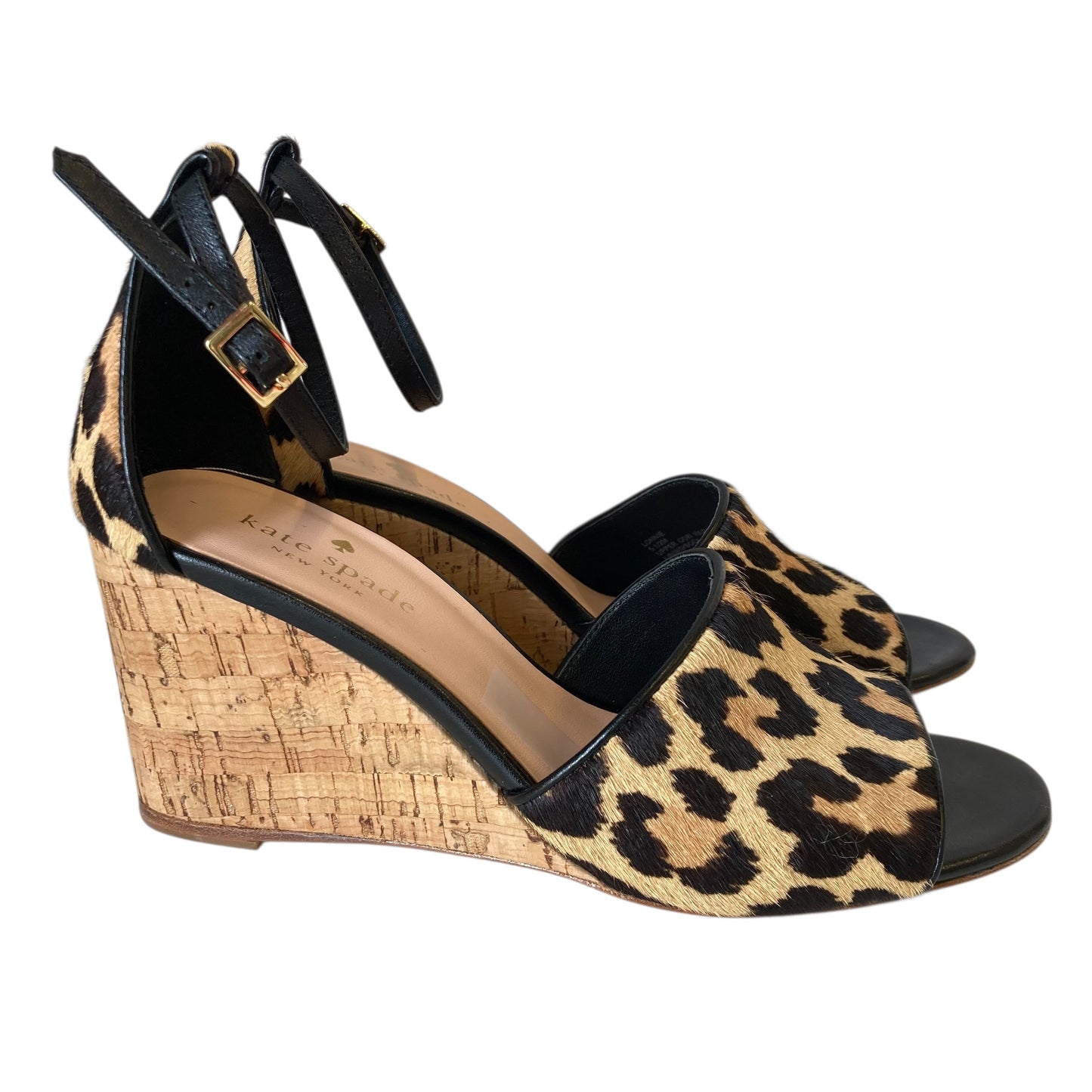 Sandals Designer By Kate Spade In Animal Print, Size:5.5