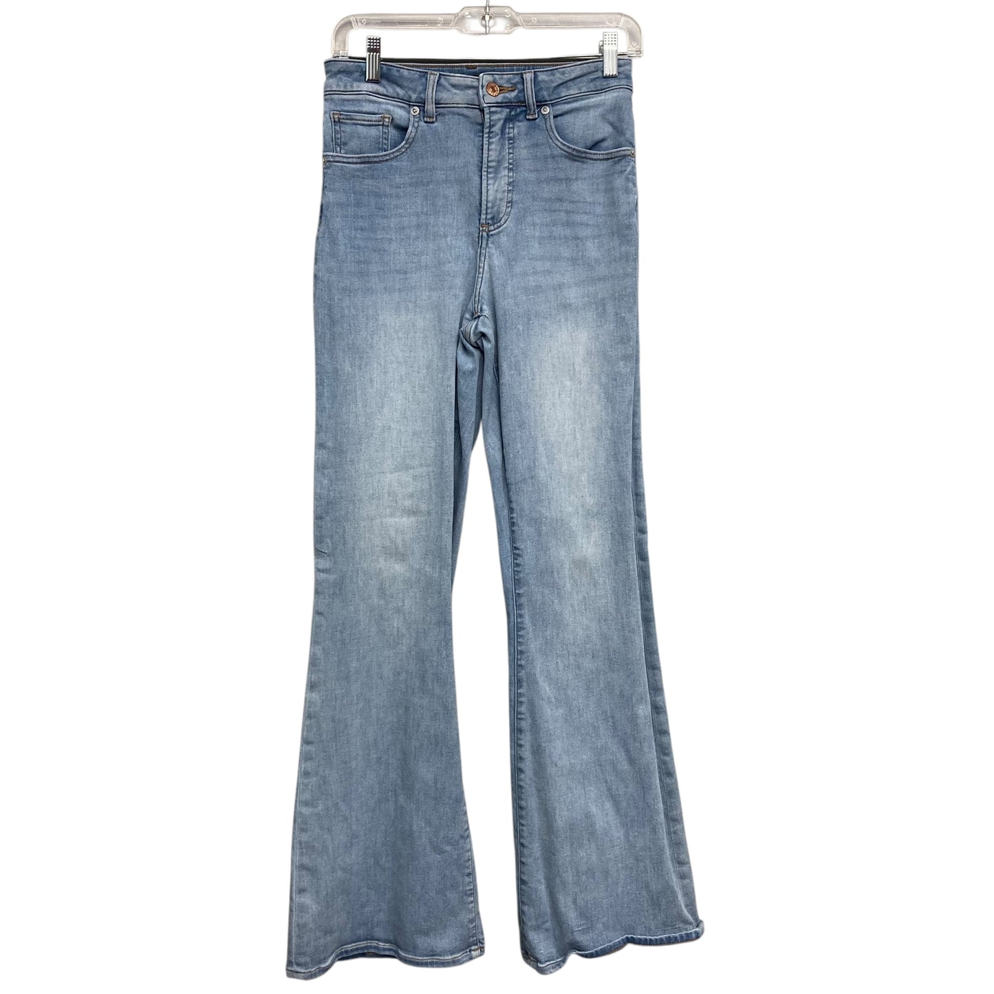 Jeans Flared By Express In Blue Denim, Size:4