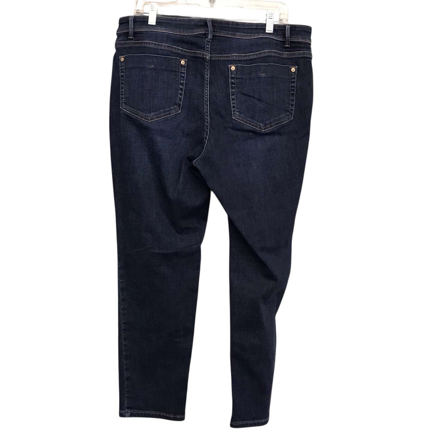 Jeans Straight By J. Jill In Blue Denim, Size:14