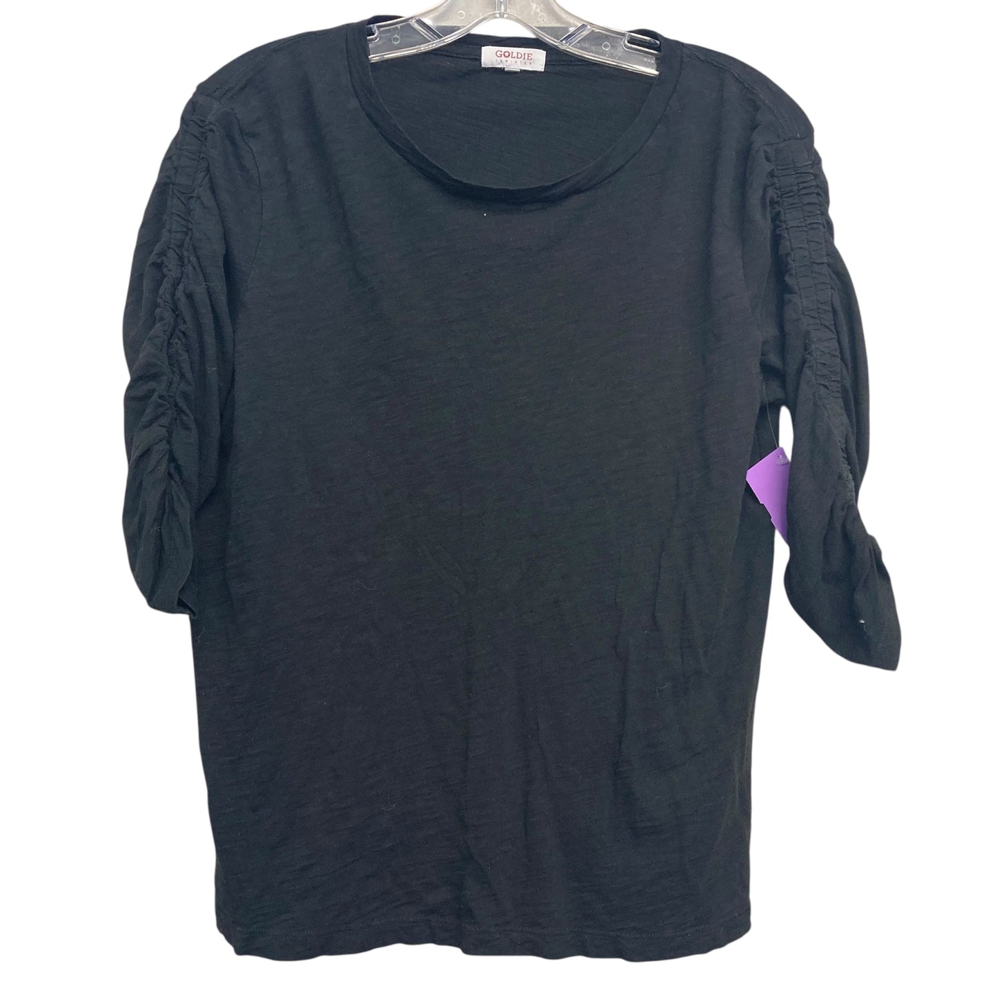 Top 3/4 Sleeve By Goldie In Black, Size:M