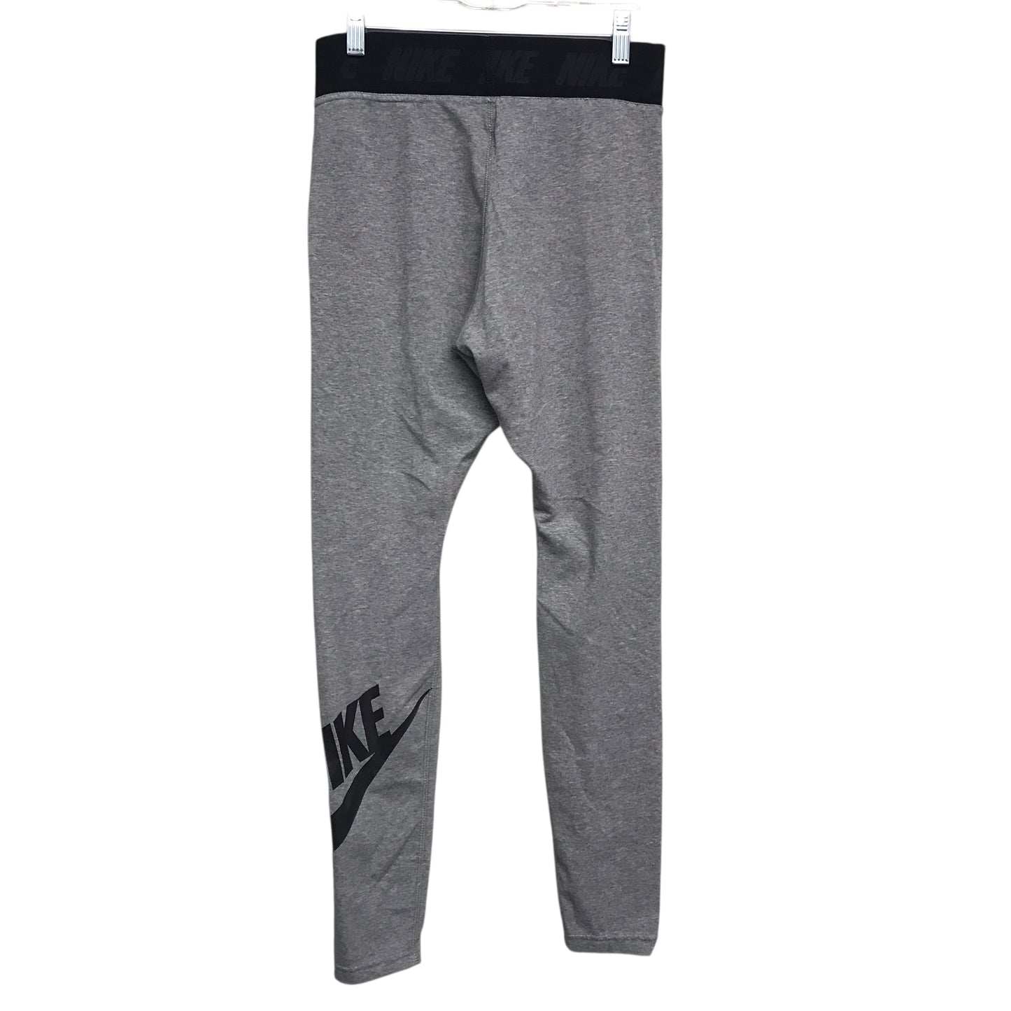 Athletic Leggings By Nike Apparel In Grey, Size:M