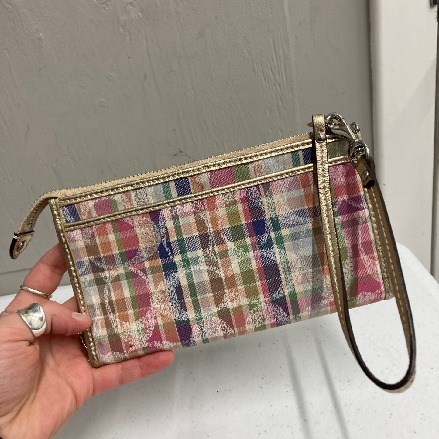 Wristlet Designer By Coach In Multi, Size:Small