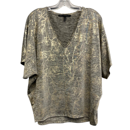 Top Ss By White House Black Market In Gold & Grey, Size:M