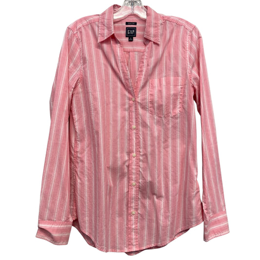Top Ls By Gap In Pink & White, Size:S