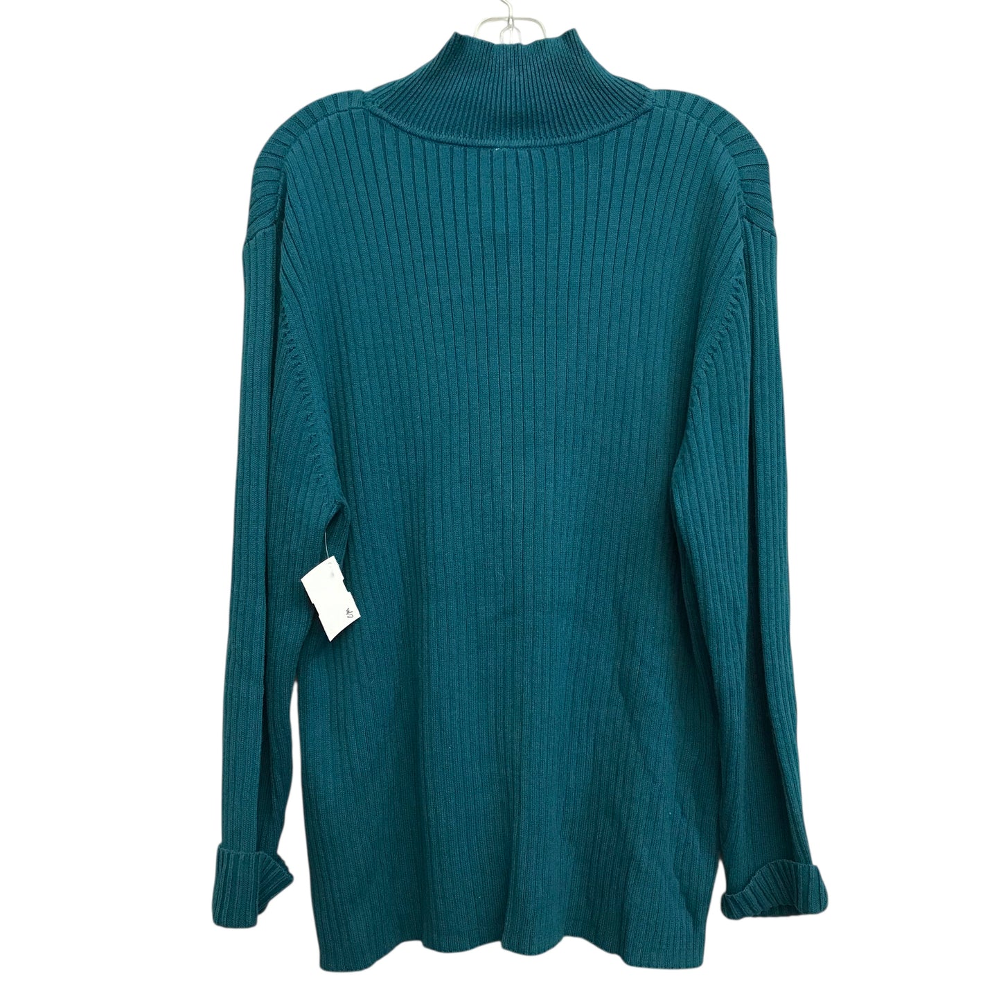 Sweater By Leo And Nicole In Teal, Size:3X