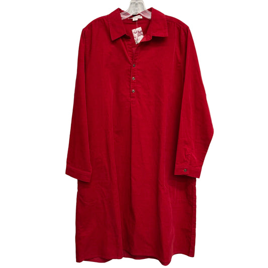 Dress Casual Midi By Coldwater Creek In Red, Size:L
