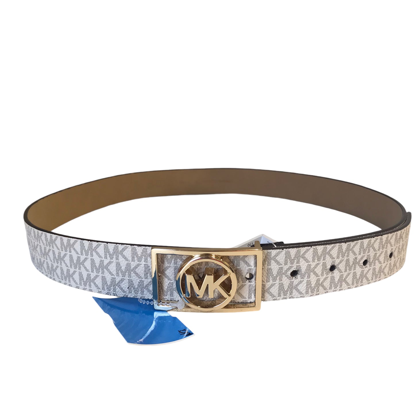 Belt Designer By Michael Kors In White, Size: L