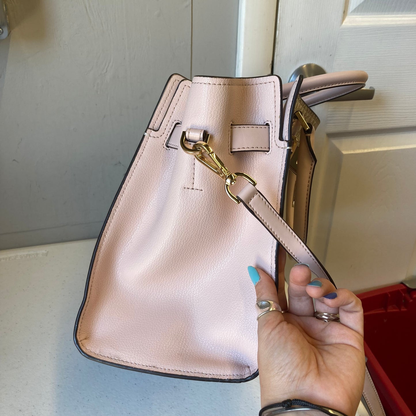 Crossbody Designer By Michael Kors In Pink, Size:Medium