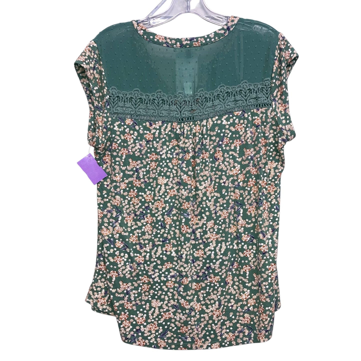 Top Sleeveless By Daniel Rainn In Green & Orange, Size:L