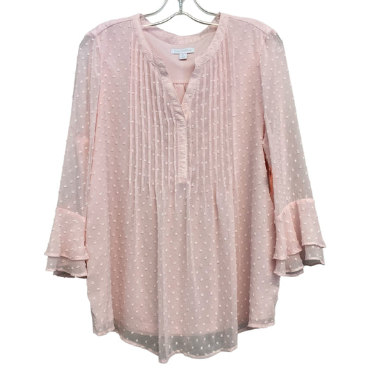 Top 3/4 Sleeve By Charter Club In Pink, Size:Lp