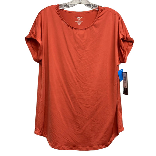 Athletic Top SS By Torrid In Orange, Size:M