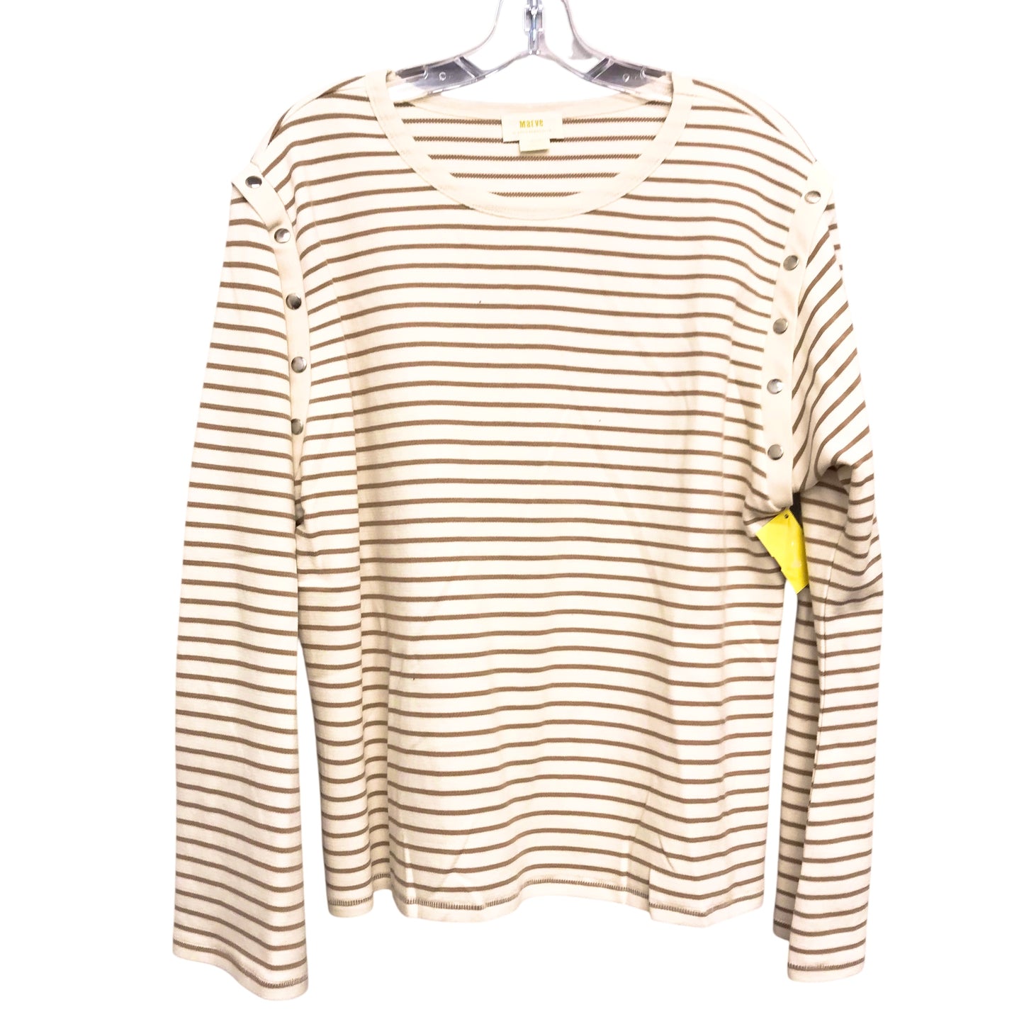 Top Ls By Maeve In Striped Pattern, Size:M