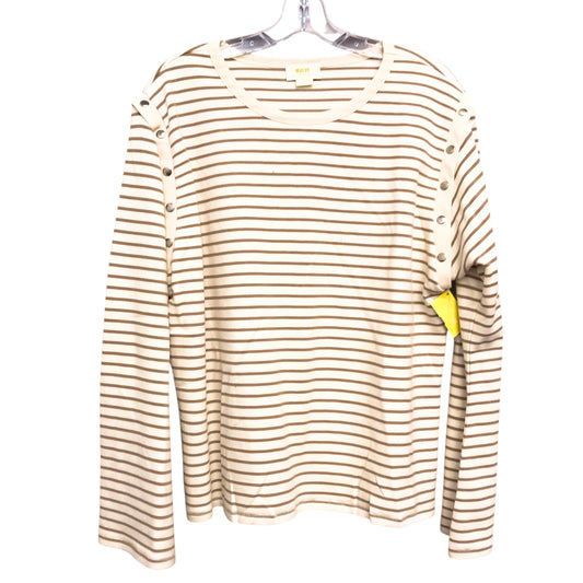 Top Ls By Maeve In Striped Pattern, Size:M