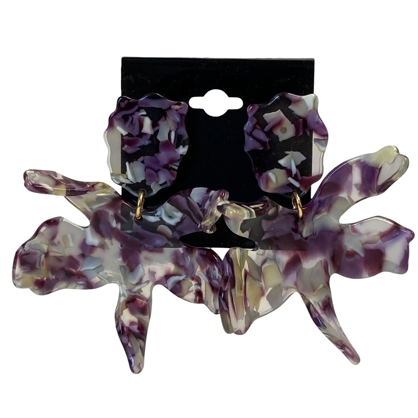 Earrings Statement In Purple