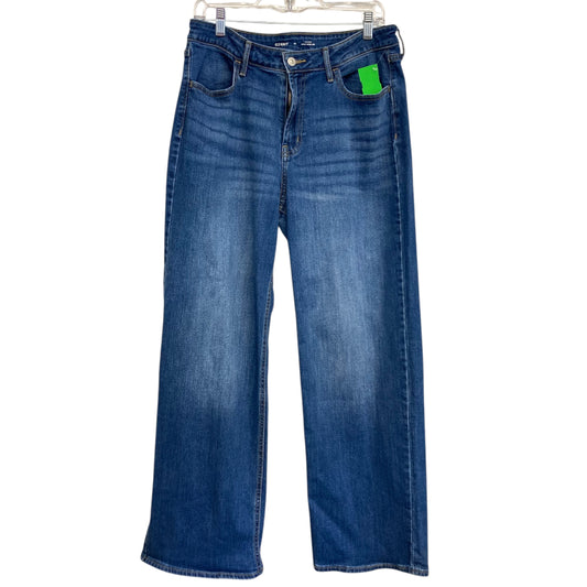 Jeans Wide Leg By Old Navy In Blue Denim, Size:14