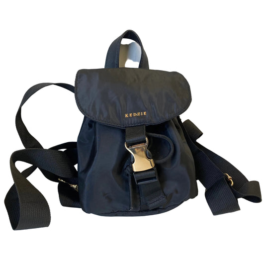 Backpack By Kedzie In Black, Size:Small