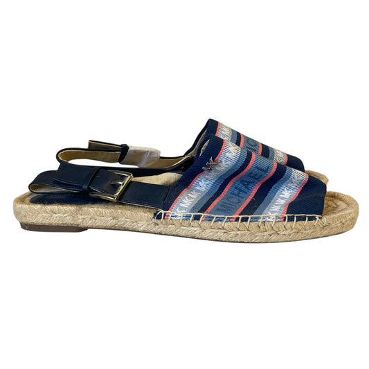 Sandals Flats By Michael By Michael Kors In Striped Pattern, Size:8