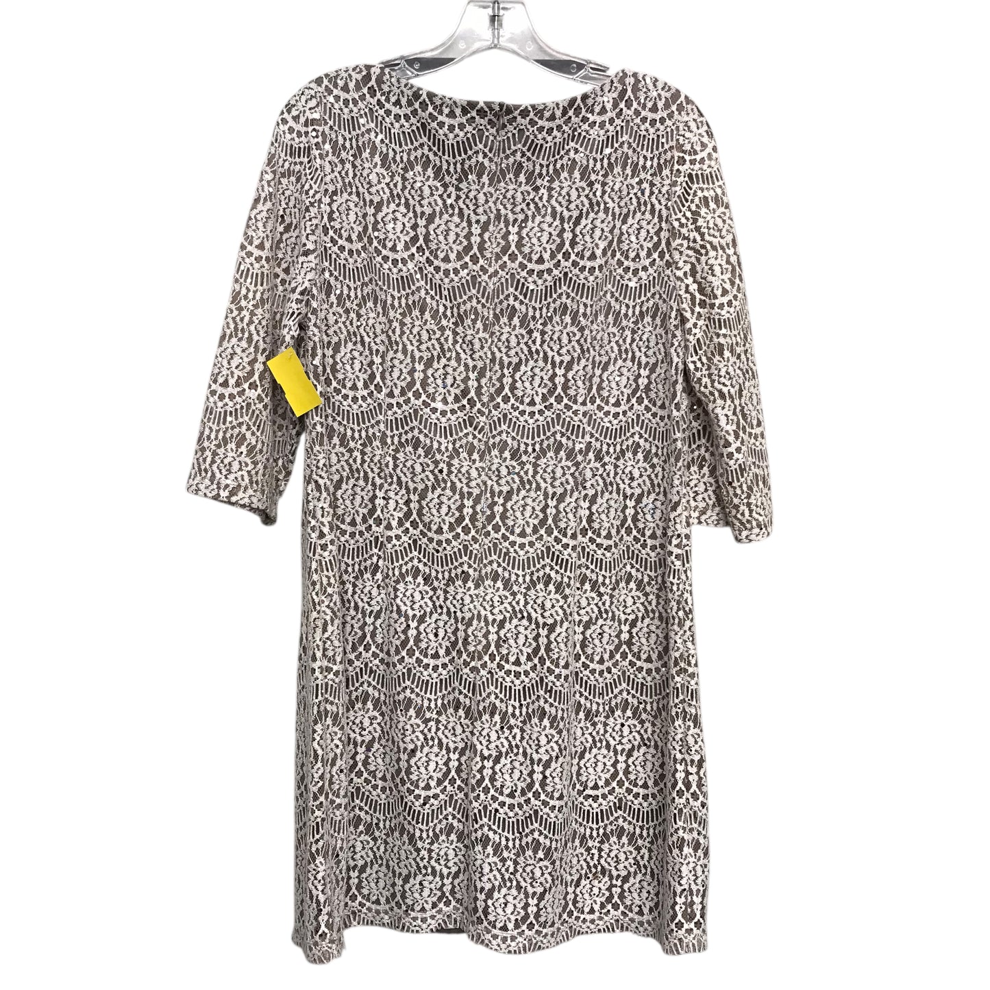 Dress Party Short By Jessica Howard In Cream & Tan, Size:L