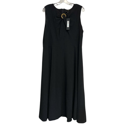 Dress Party Midi By Donna Karan In Black, Size:XL