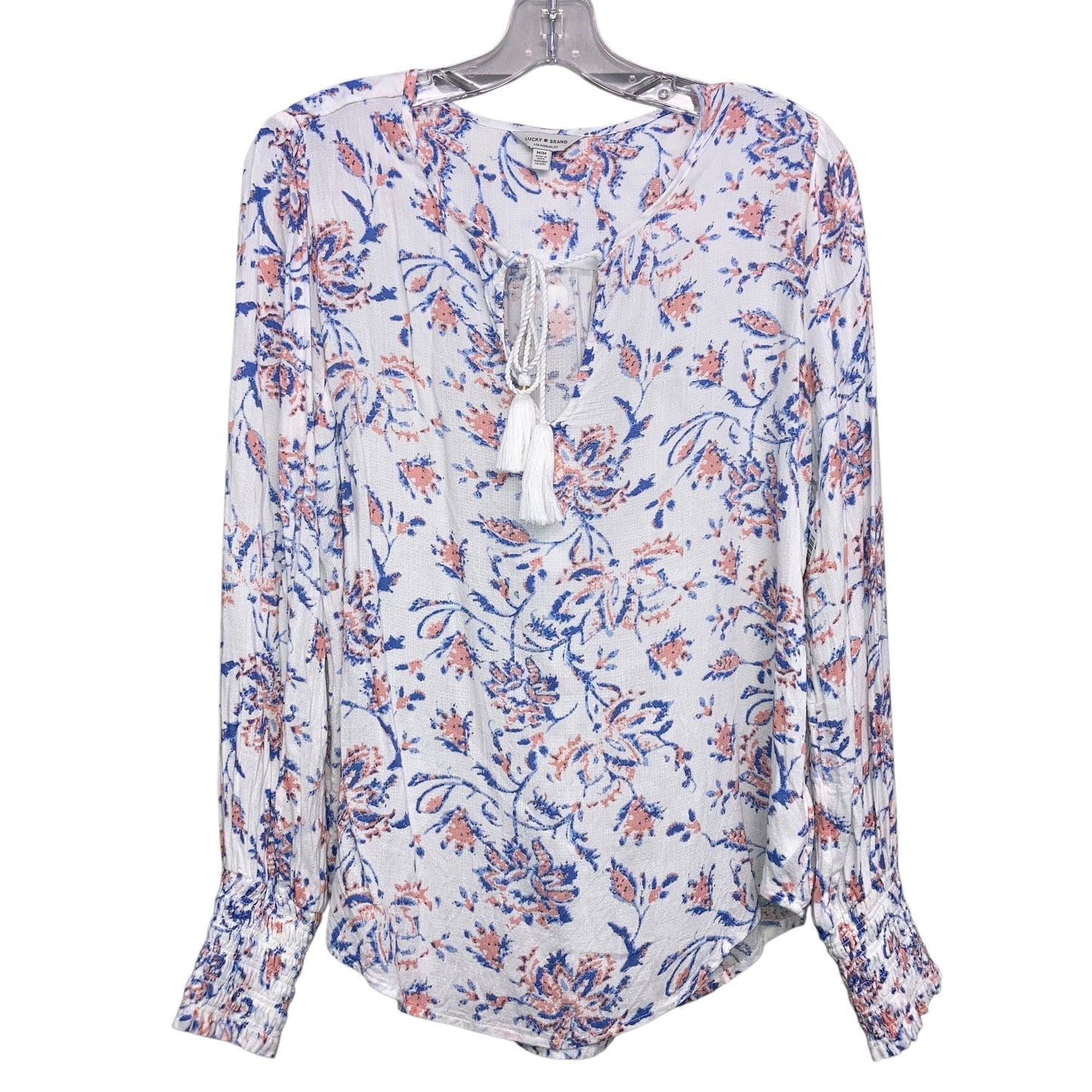 Top Ls By Lucky Brand In Blue & Orange, Size:M
