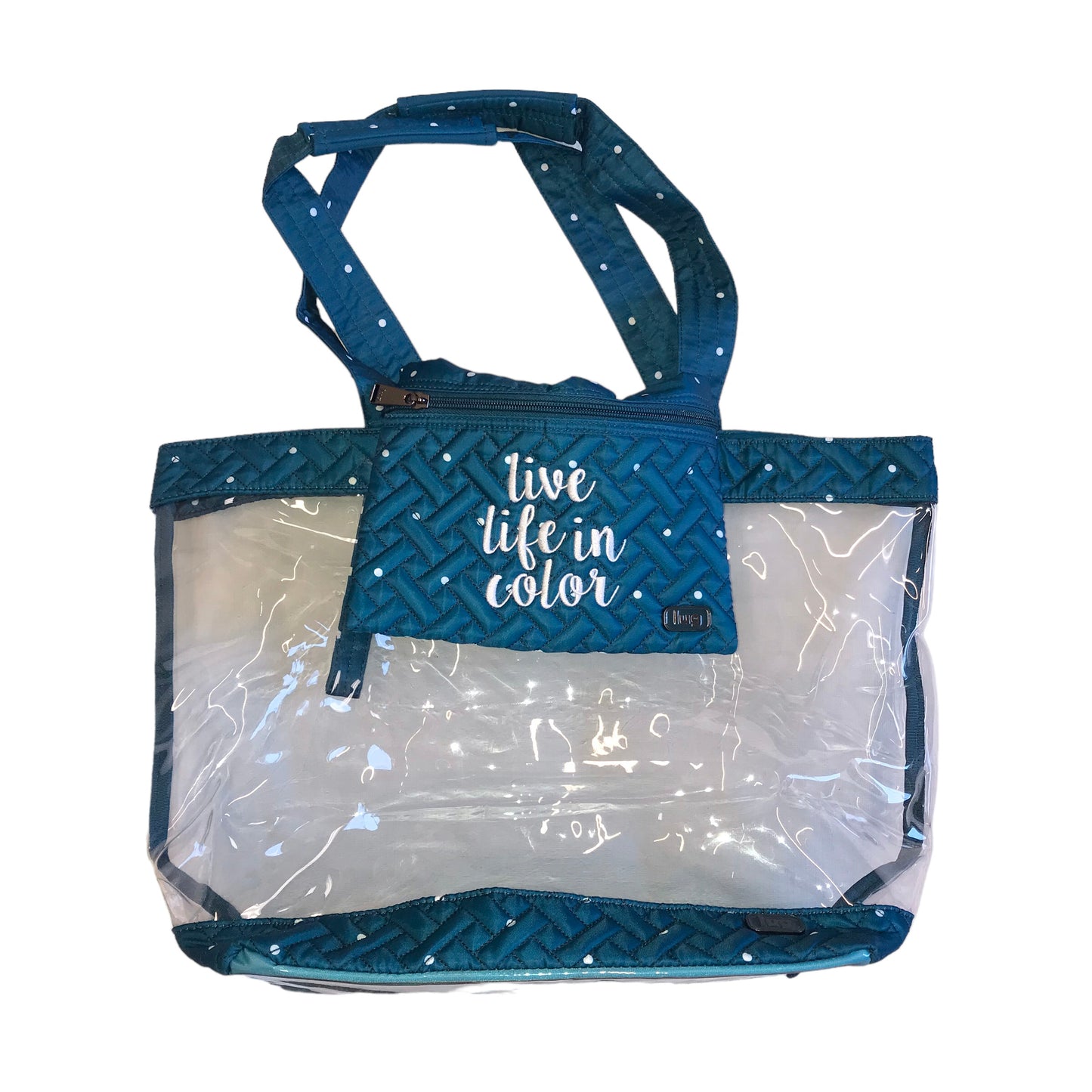 CLEAR HANDBAG by LUG Size:LARGE