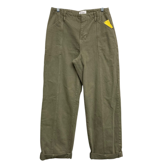 Pants Wide Leg By Frame In Green, Size:6