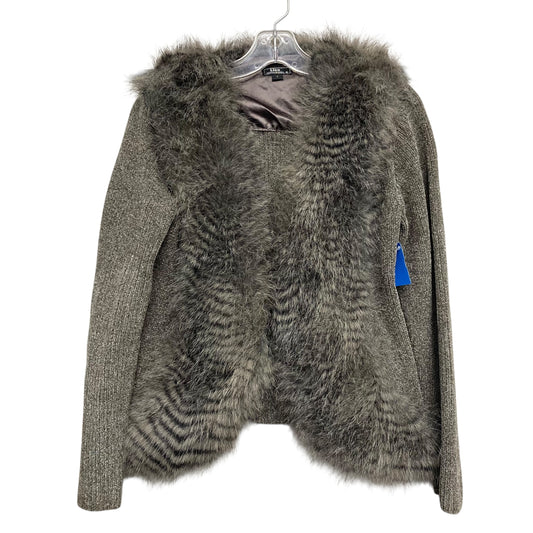 Sweater Cardigan By Lisa International In Taupe, Size:S