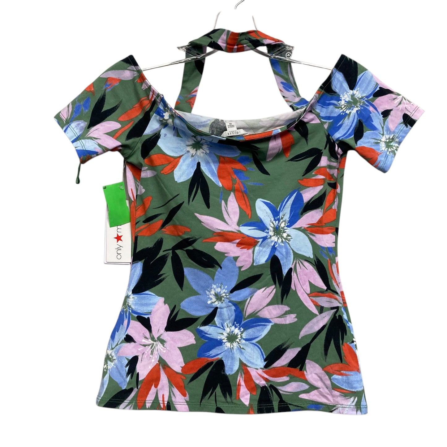 Top Ss By Guess In Floral Print, Size:Xs
