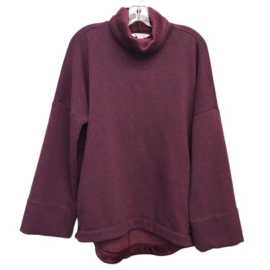 Sweatshirt Collar By Athleta In Maroon, Size:S