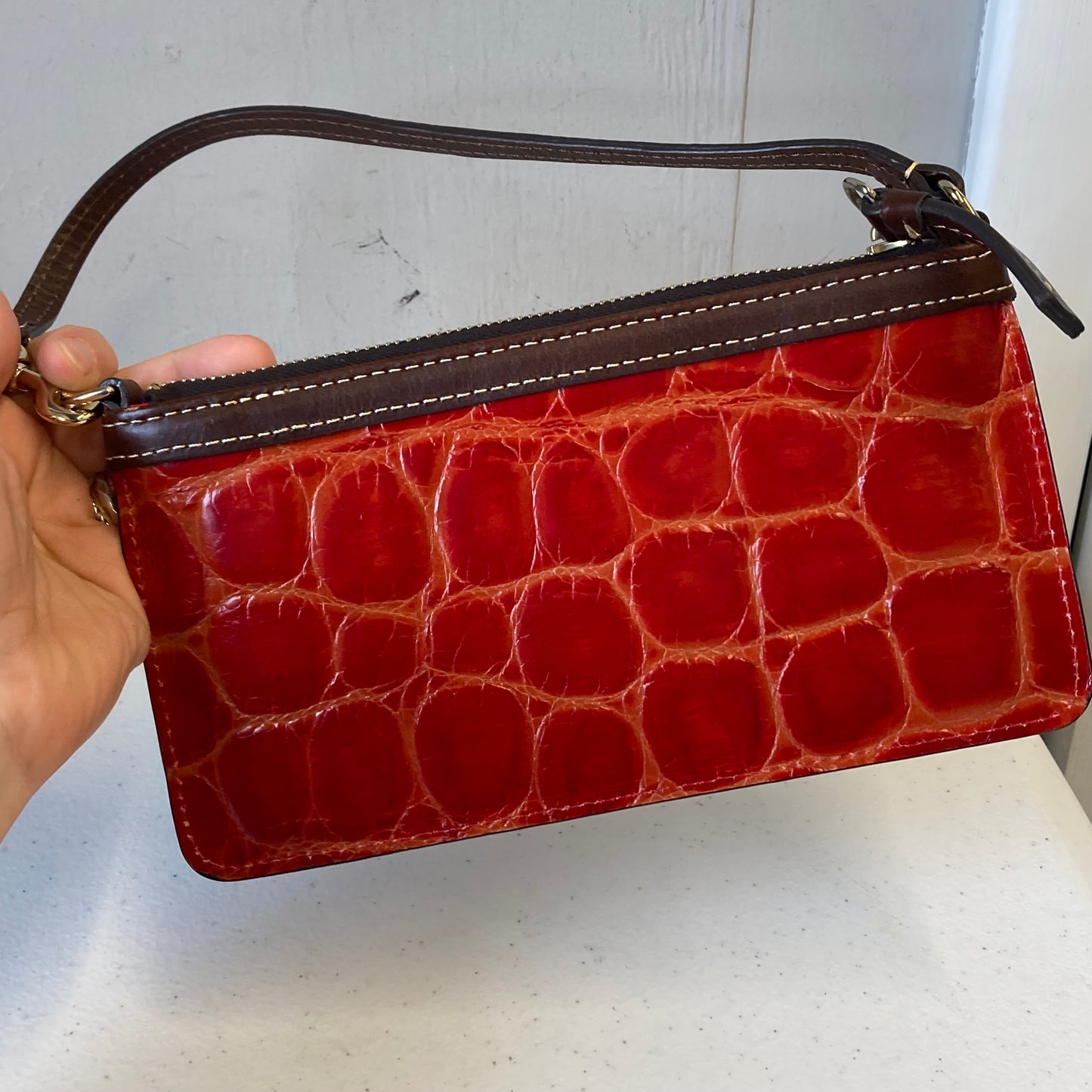 Wallet Designer By Dooney And Bourke In Red, Size:Medium