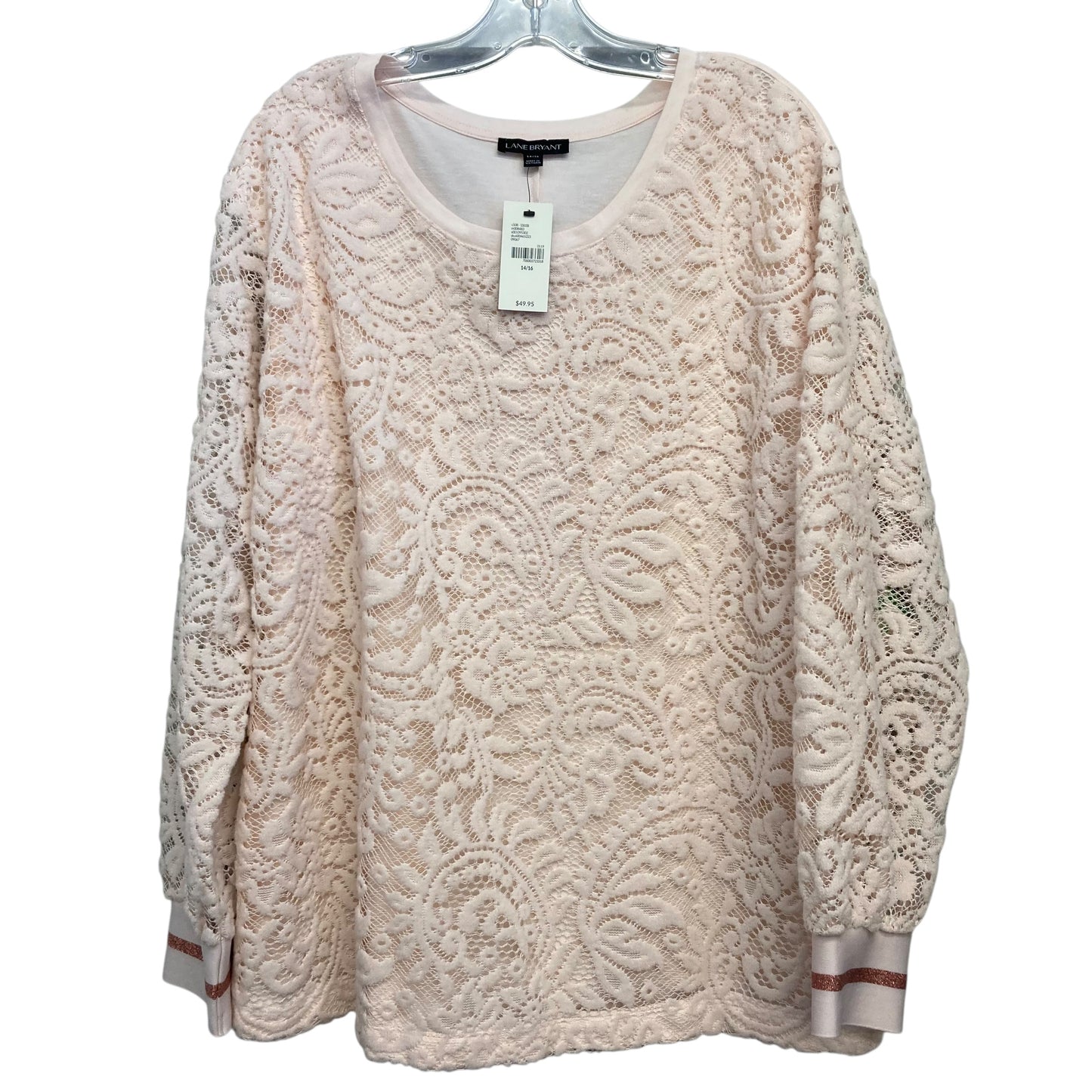 Top Ls By Lane Bryant In Peach, Size:Xl