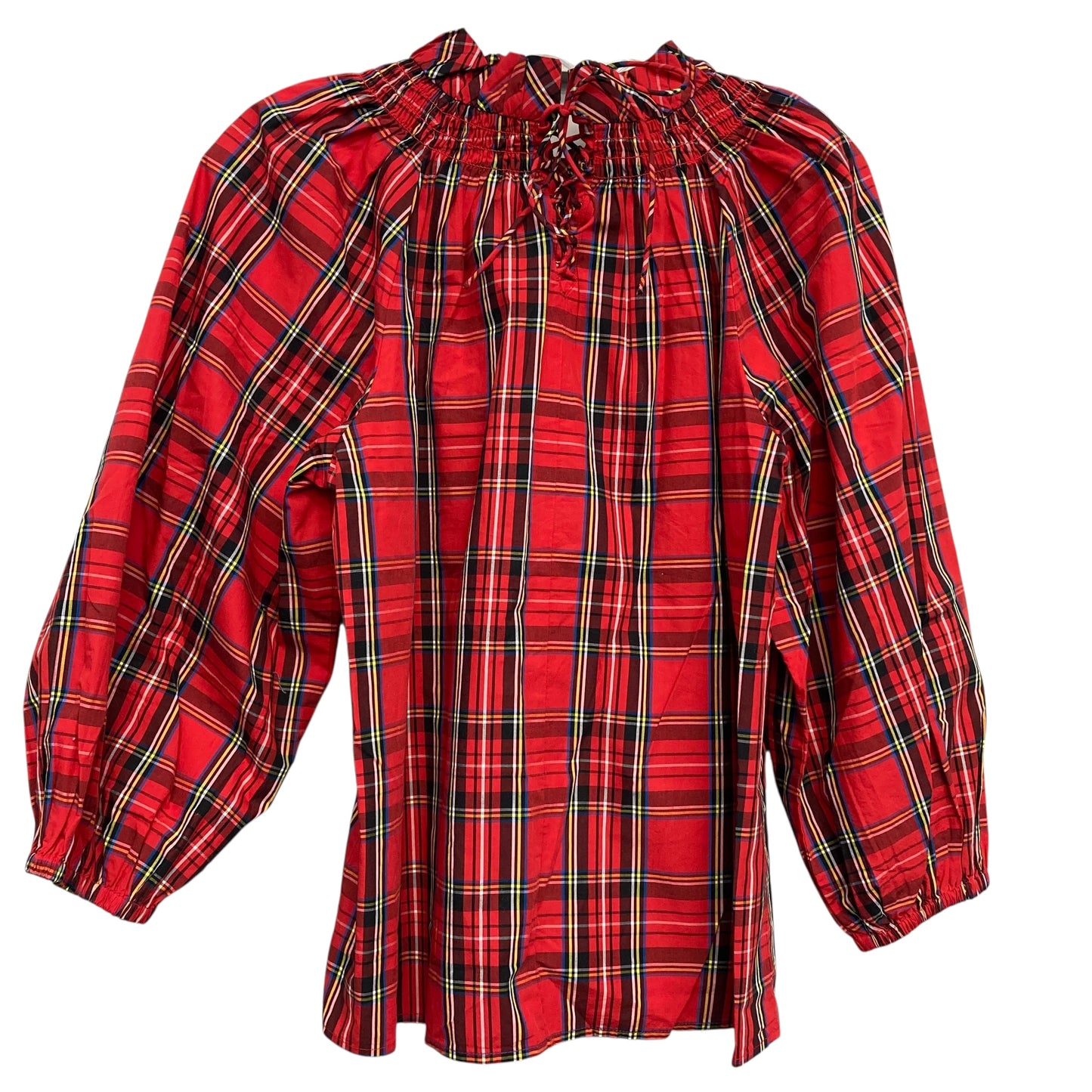 Top Ls By J. Crew In Plaid Pattern, Size:S