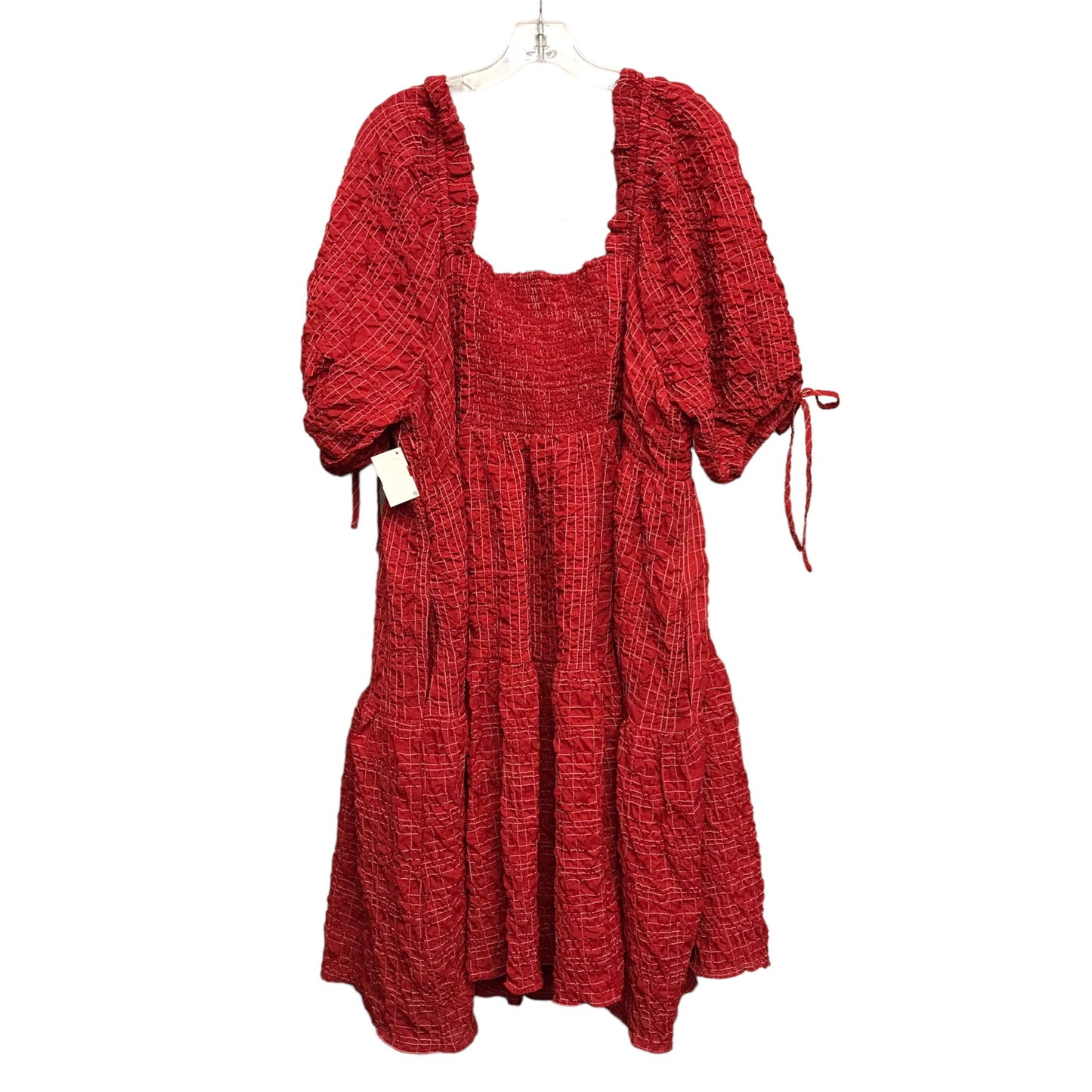 Dress Casual Midi By English Factory In Red, Size: 2x